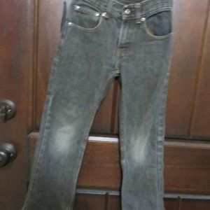 CHILD SIZE 7 S FADED GLORY ADJUSTABLE WAIST JEANS